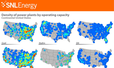U.S. power generation density